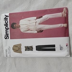 Simplicity Misses' Jacket,  Knit Top And Pants Size 16-24 Pattern